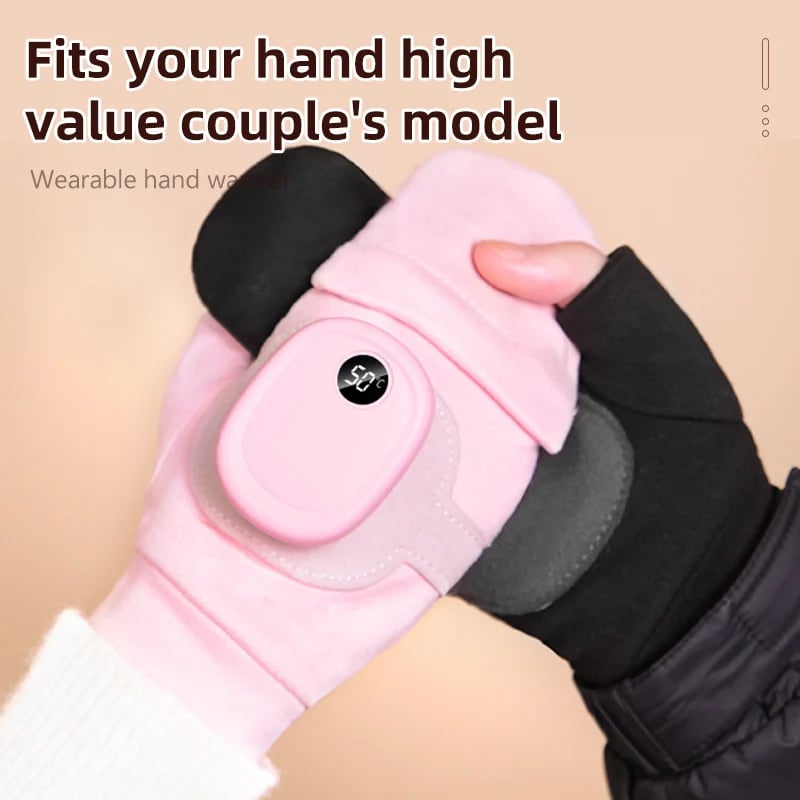 🥶Say Goodbye to the Cold!🤗Smart Thermostatic Heated Fingerless Gloves | Warm + Flexible + All-Day Cozy