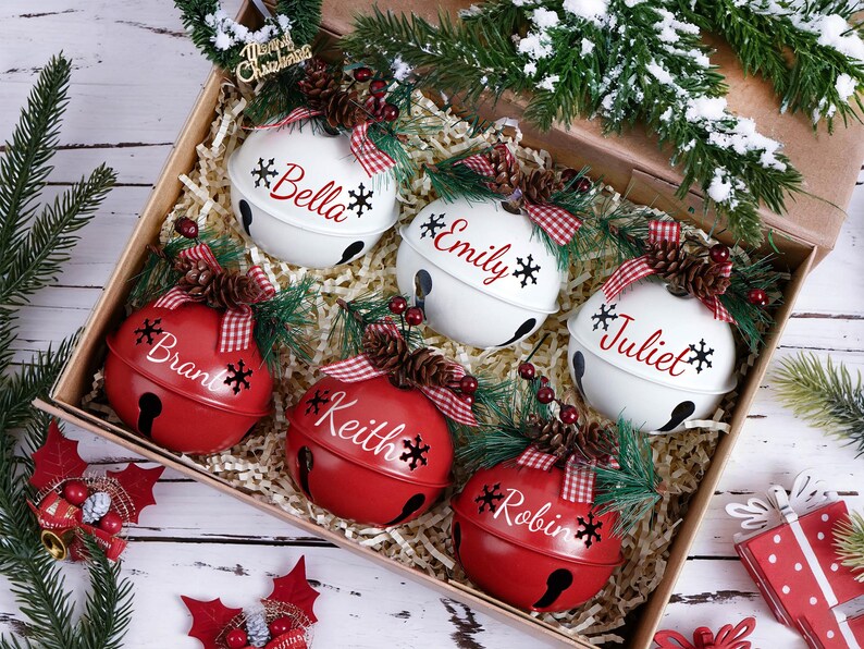 🎄 Personalized Rustic Jingle Bell Ornament 2026 | Custom Name Christmas Tree Decor 🎅