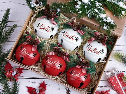 🎄 Personalized Rustic Jingle Bell Ornament 2026 | Custom Name Christmas Tree Decor 🎅