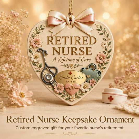 Custom Engraved Keepsake Pendant for Retiring Nurses