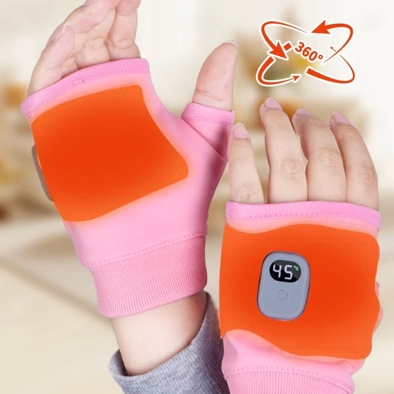 🥶Say Goodbye to the Cold!🤗Smart Thermostatic Heated Fingerless Gloves | Warm + Flexible + All-Day Cozy