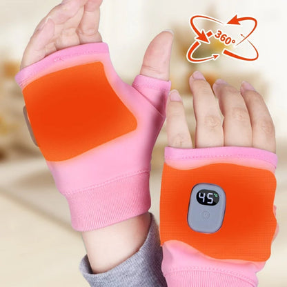 🥶Say Goodbye to the Cold!🤗Smart Thermostatic Heated Fingerless Gloves | Warm + Flexible + All-Day Cozy