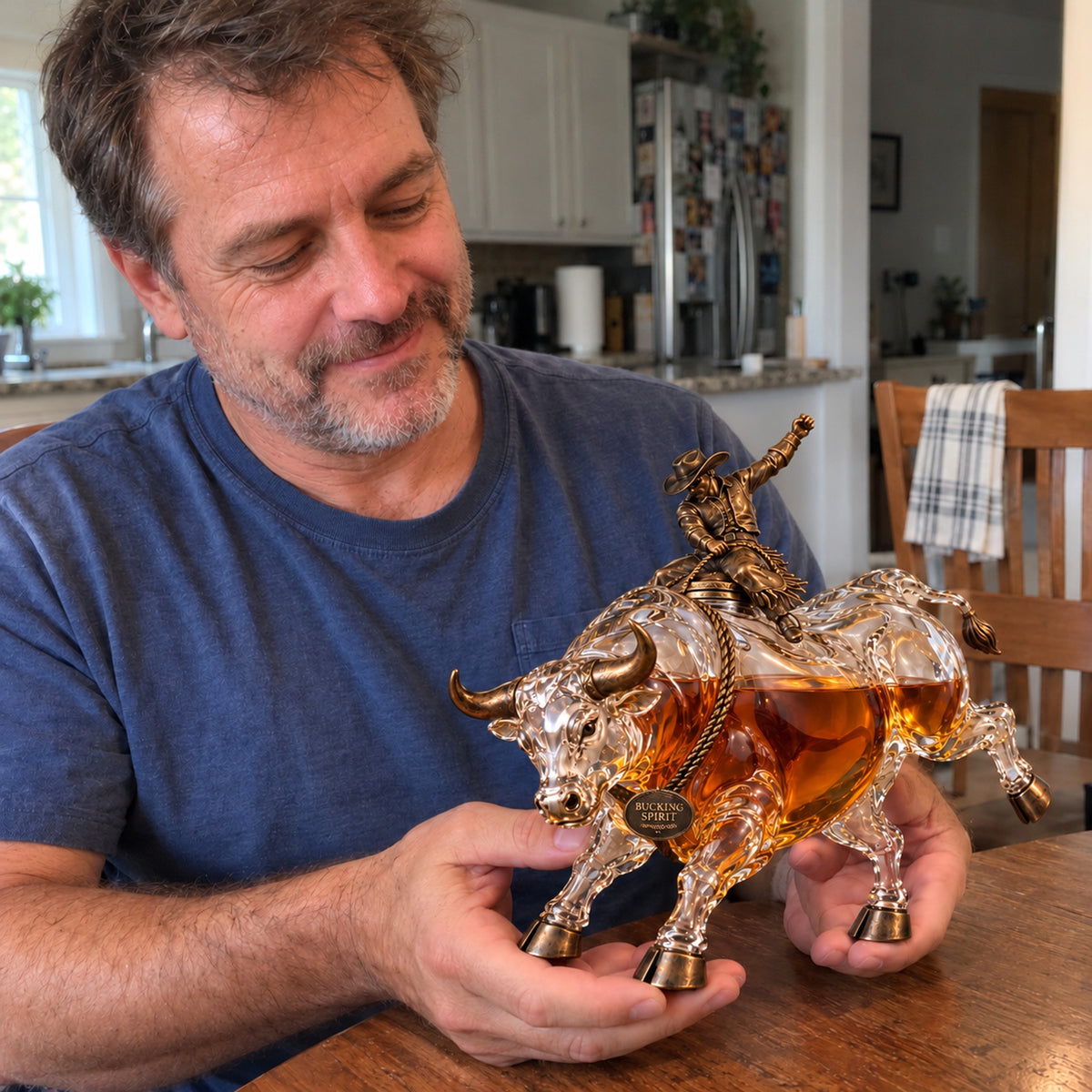 🤠 Bucking Spirit Bull Rider Whiskey Decanter — Las Vegas 2026 Limited Custom Edition