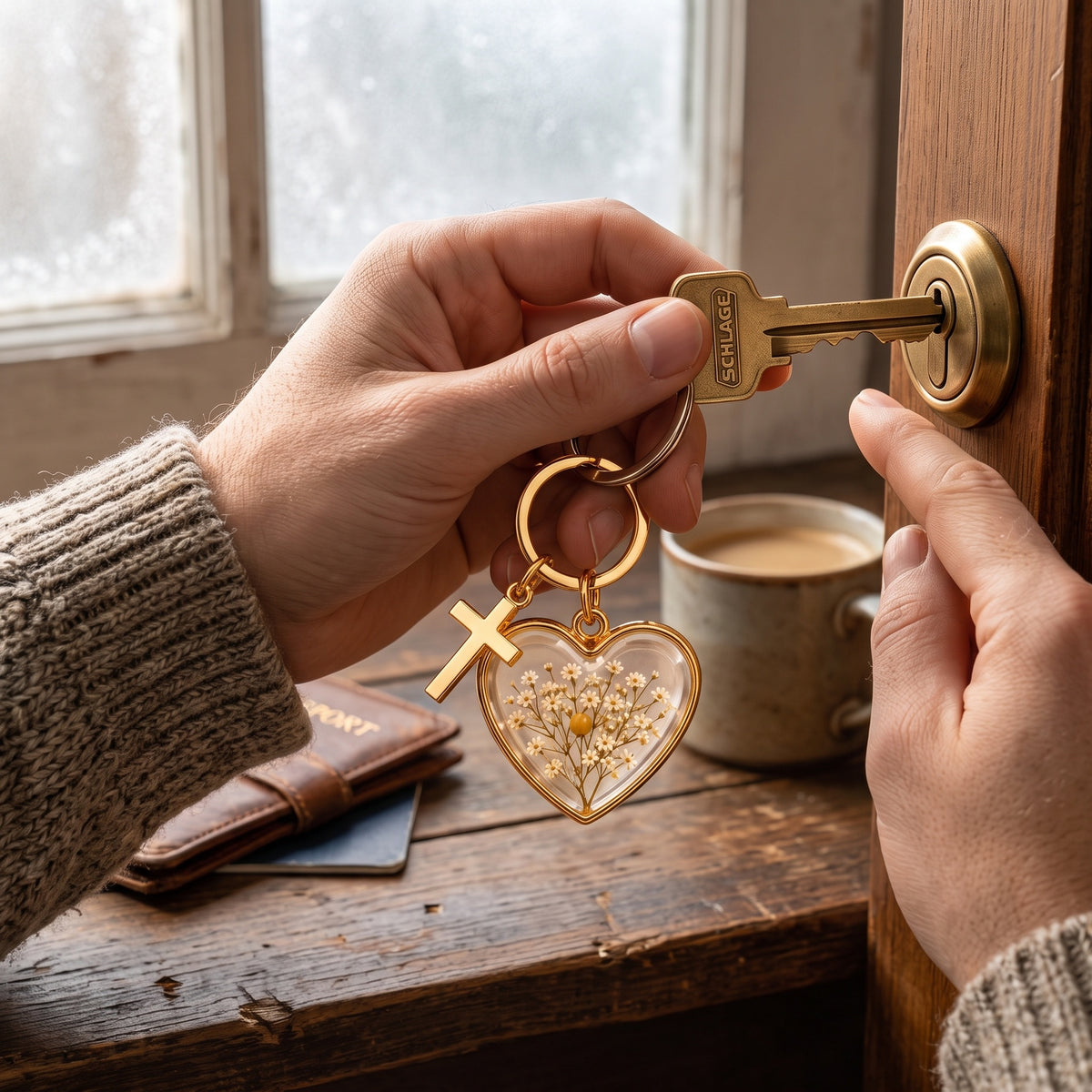 ⏳ Last Day 50% OFF –✝️ Mustard Seed Faith Keychain — Keep Believing