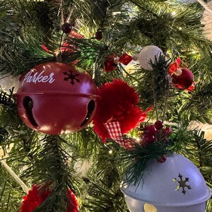 🎄 Personalized Rustic Jingle Bell Ornament 2026 | Custom Name Christmas Tree Decor 🎅