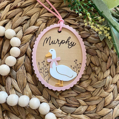 Personalized Easter Ornament / Easter Basket Tag