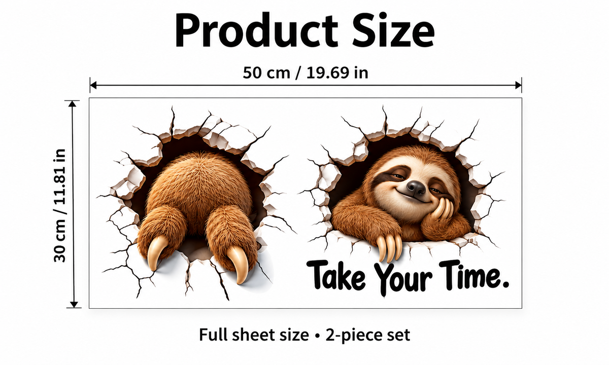 😂 Bathroom Buddies – Funny 3D Illusion Toilet Sticker Set