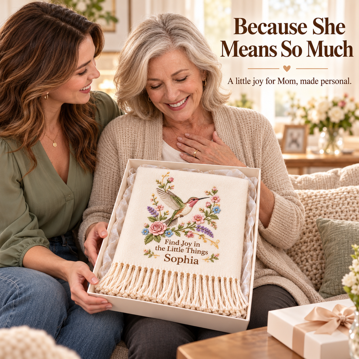 ✨ Wrap Yourself in Warmth & Memories: The Personalized Embroidered "Spirit Animal" Scarf 🧣
