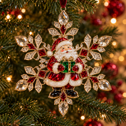 🎄 LIMITED TIME 50% OFF – ❄️ Crystal-Look Christmas Snowflake Ornaments
