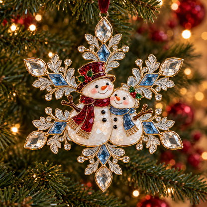 🎄 LIMITED TIME 50% OFF – ❄️ Crystal-Look Christmas Snowflake Ornaments
