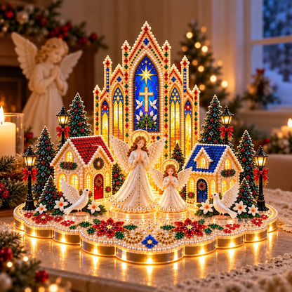 ✨🔥Magical Christmas Village 3D Gem Art DIY Kit