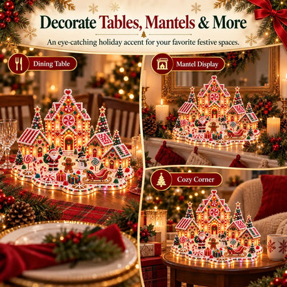 ✨🔥Magical Christmas Village 3D Gem Art DIY Kit