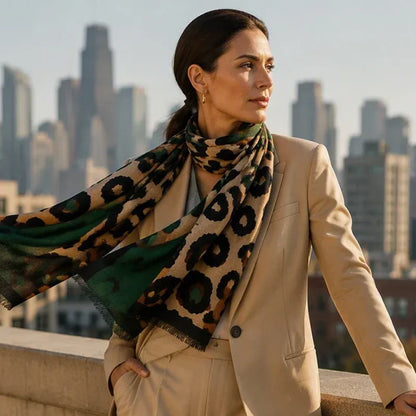 ✨🧣Versatile Lightweight Leopard Print Shawl Scarf