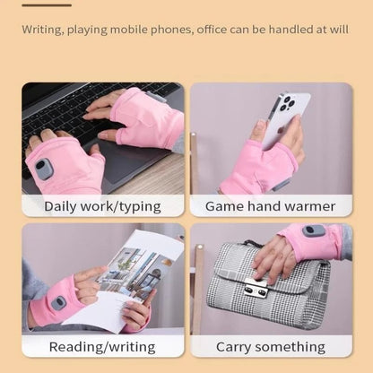🥶Say Goodbye to the Cold!🤗Smart Thermostatic Heated Fingerless Gloves | Warm + Flexible + All-Day Cozy