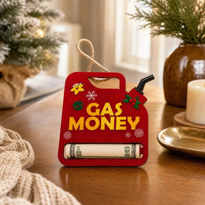 🔥HOT SALE 49% OFF - 🎄Christmas Gas Money Wooden Money Holder Set