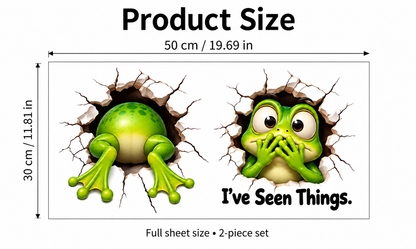 😂 Bathroom Buddies – Funny 3D Illusion Toilet Sticker Set