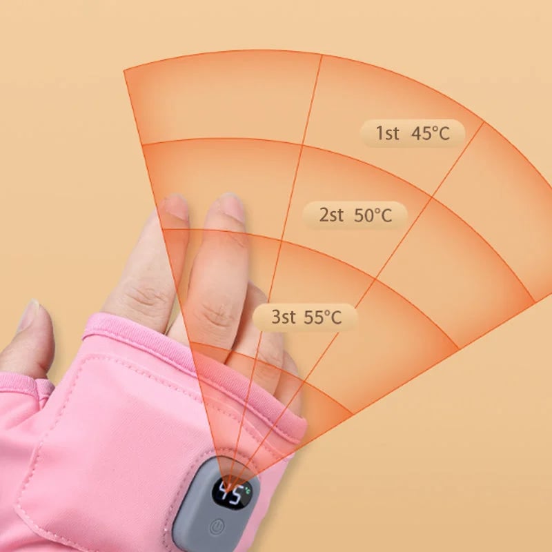 🥶Say Goodbye to the Cold!🤗Smart Thermostatic Heated Fingerless Gloves | Warm + Flexible + All-Day Cozy