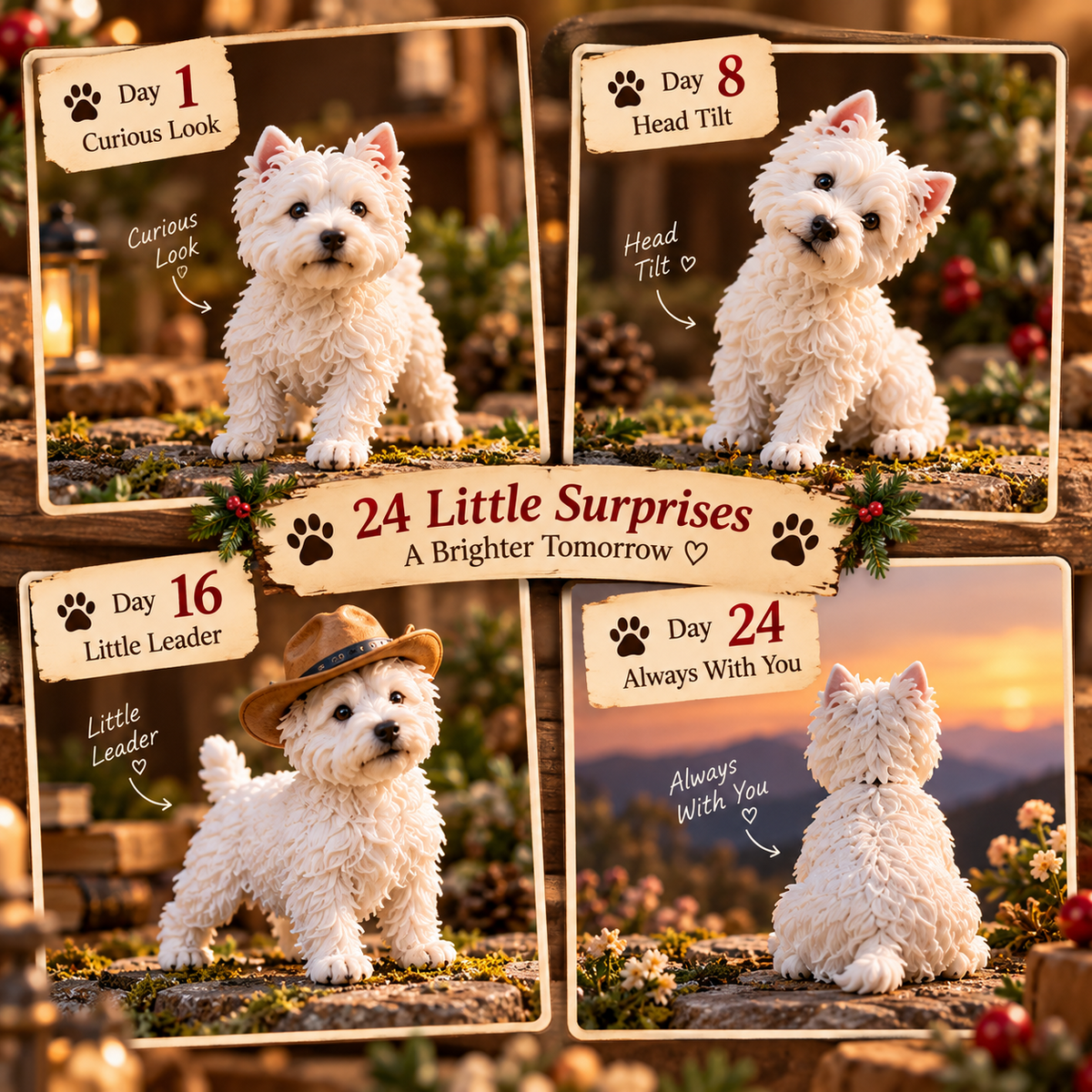 🐾🎄 24 Days of Westies – 24 Adorable Surprises, One Big Christmas Countdown ❤️
