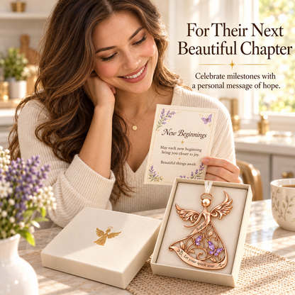 Personalized Guardian Angel Keepsake Ornament with Premium Gift Box & Card 👼✨