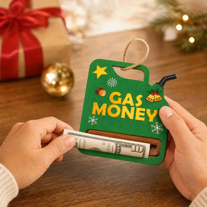🔥HOT SALE 49% OFF - 🎄Christmas Gas Money Wooden Money Holder Set