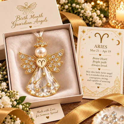 Christmas Zodiac Guardian Angel Keepsake | 12 Signs with Jewel-Toned Designs & Meaningful Gift Cards ✨