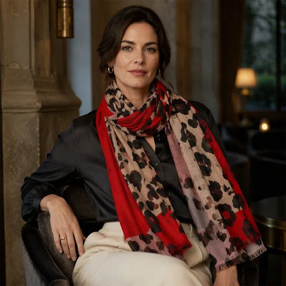 ✨🧣Versatile Lightweight Leopard Print Shawl Scarf