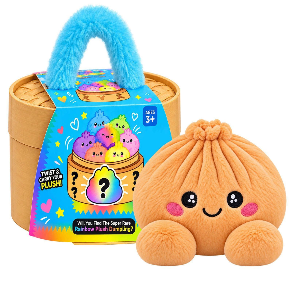 🥟Emotional Support Squishy Dumpling Plushie - Ultra-Soft Stress Relief Toy & Desk Pal✨