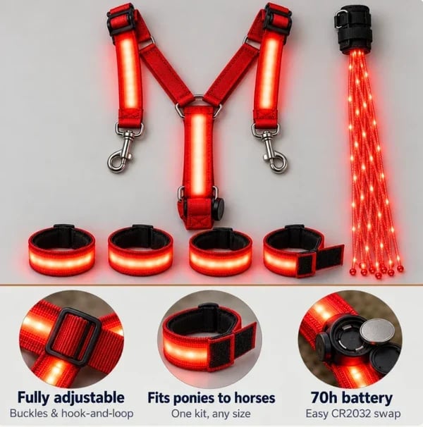LAST DAY 50% OFF🐎Light-up Horse-riding Set – Glowing Fun for Little Riders! ✨
