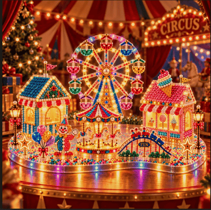 ✨🔥Magical Christmas Village 3D Gem Art DIY Kit