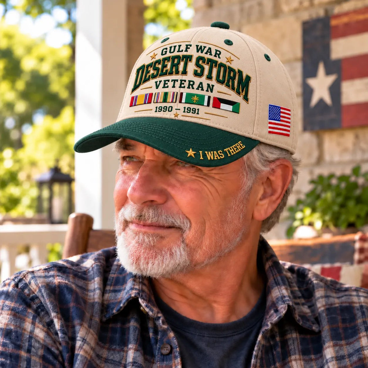 🇺🇸 Gulf War Veteran Embroidered Cap – For Those Who Were There 🎖️