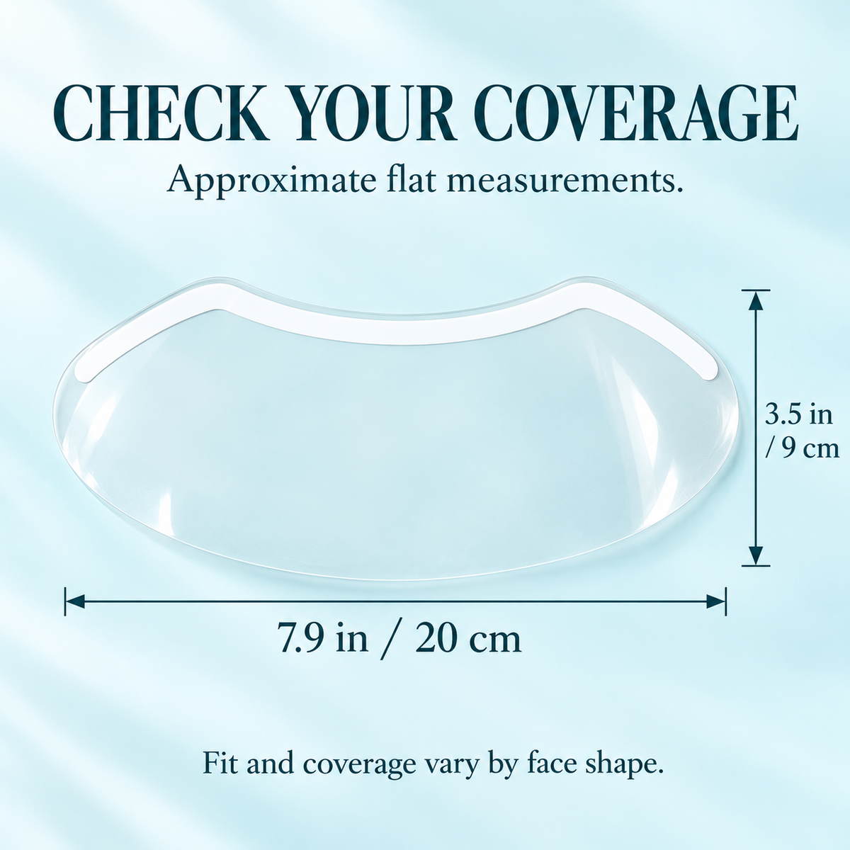 🚿 The Ultimate Shower Face Shield | Waterproof Visor for Lashes & Haircuts (50 Pcs)