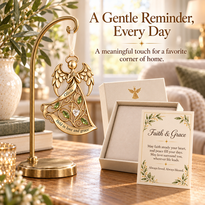 Personalized Guardian Angel Keepsake Ornament with Premium Gift Box & Card 👼✨