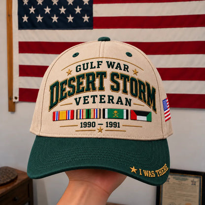 🇺🇸 Gulf War Veteran Embroidered Cap – For Those Who Were There 🎖️