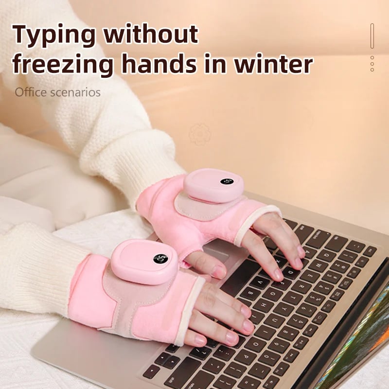 🥶Say Goodbye to the Cold!🤗Smart Thermostatic Heated Fingerless Gloves | Warm + Flexible + All-Day Cozy