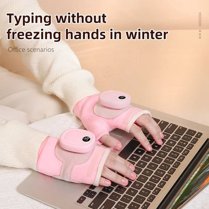 🥶Say Goodbye to the Cold!🤗Smart Thermostatic Heated Fingerless Gloves | Warm + Flexible + All-Day Cozy