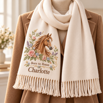 ✨ Wrap Yourself in Warmth & Memories: The Personalized Embroidered "Spirit Animal" Scarf 🧣