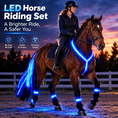 LAST DAY 50% OFF🐎Light-up Horse-riding Set – Glowing Fun for Little Riders! ✨