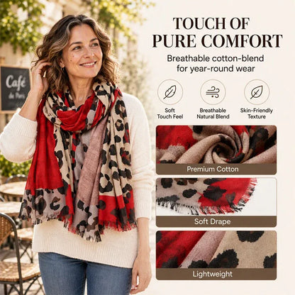 ✨🧣Versatile Lightweight Leopard Print Shawl Scarf