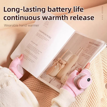 🥶Say Goodbye to the Cold!🤗Smart Thermostatic Heated Fingerless Gloves | Warm + Flexible + All-Day Cozy