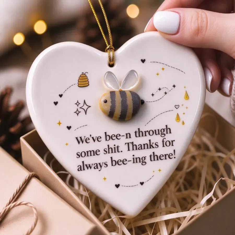 🐝LAST DAY 50% OFF💛 - Funny Bee Sea Glass Keepsake