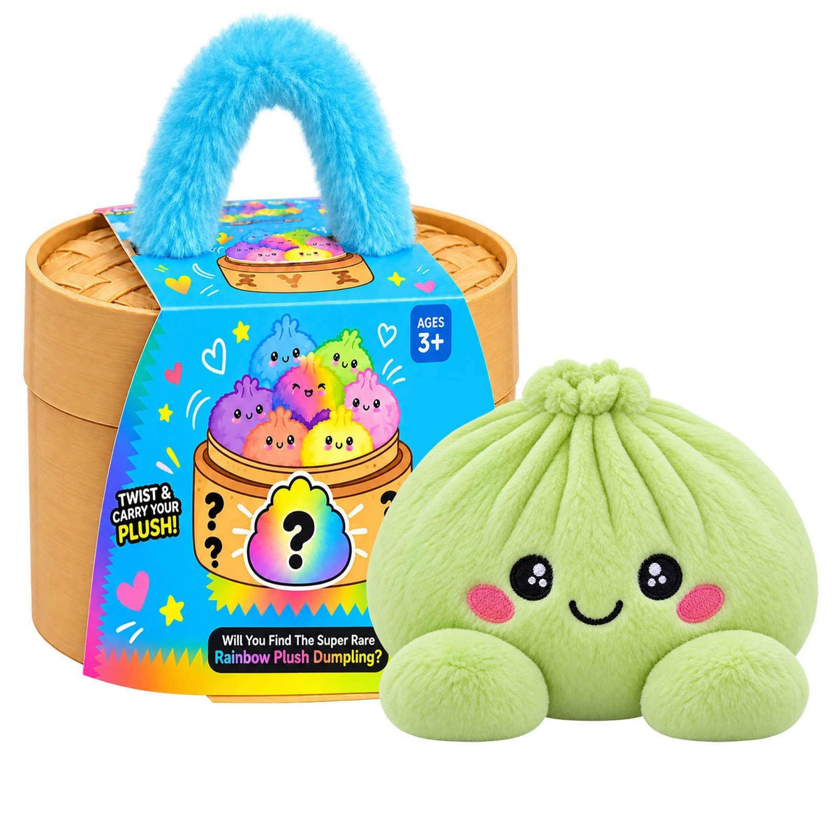 🥟Emotional Support Squishy Dumpling Plushie - Ultra-Soft Stress Relief Toy & Desk Pal✨