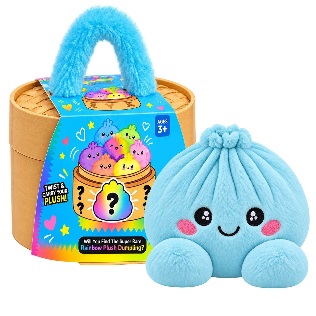 🥟Emotional Support Squishy Dumpling Plushie - Ultra-Soft Stress Relief Toy & Desk Pal✨
