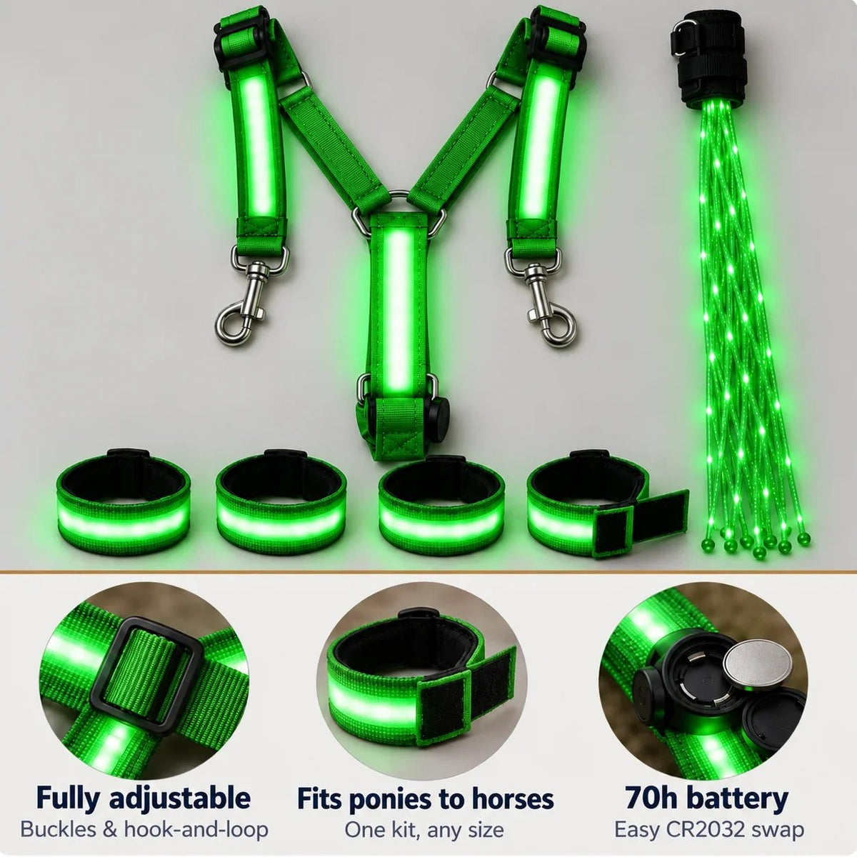 LAST DAY 50% OFF🐎Light-up Horse-riding Set – Glowing Fun for Little Riders! ✨