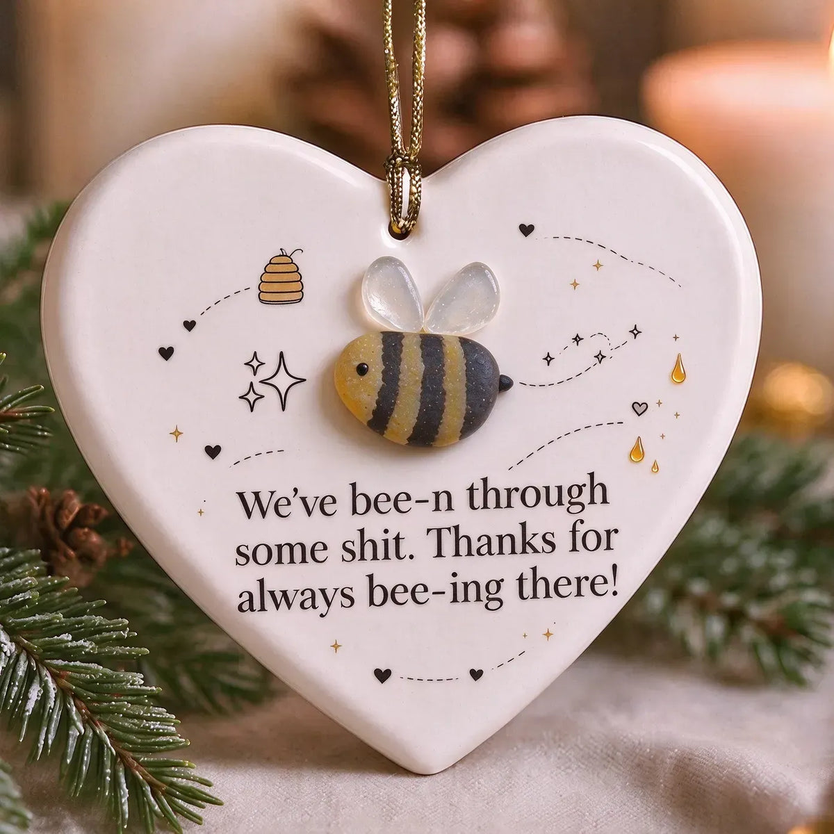 🐝LAST DAY 50% OFF💛 - Funny Bee Sea Glass Keepsake