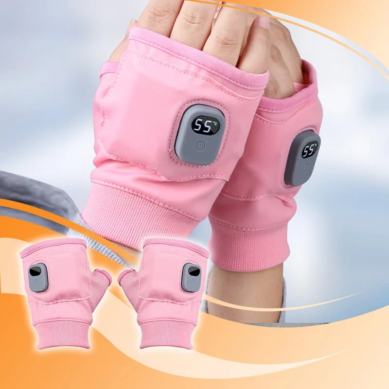 🥶Say Goodbye to the Cold!🤗Smart Thermostatic Heated Fingerless Gloves | Warm + Flexible + All-Day Cozy