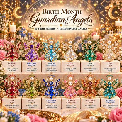 Christmas Zodiac Guardian Angel Keepsake | 12 Signs with Jewel-Toned Designs & Meaningful Gift Cards ✨