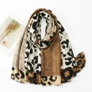 ✨🧣Versatile Lightweight Leopard Print Shawl Scarf