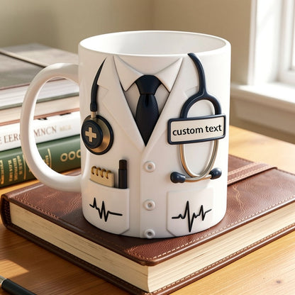 Custom Doctor Mug with Name – Personalized Medical Gift, Doctor Appreciation Mug, Doctor Graduation Gift, Nurse & Physician Cup