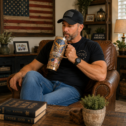 Personalized 250th Anniversary Patriotic Tumbler