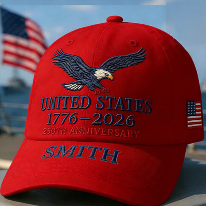United States 250th Anniversary Personalized Hat